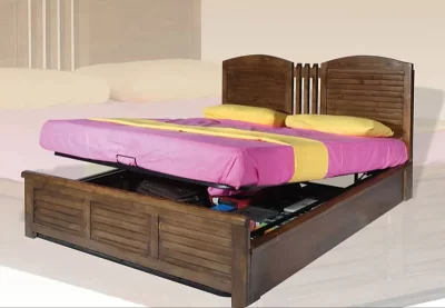 تخت خواب چوبی جکدار