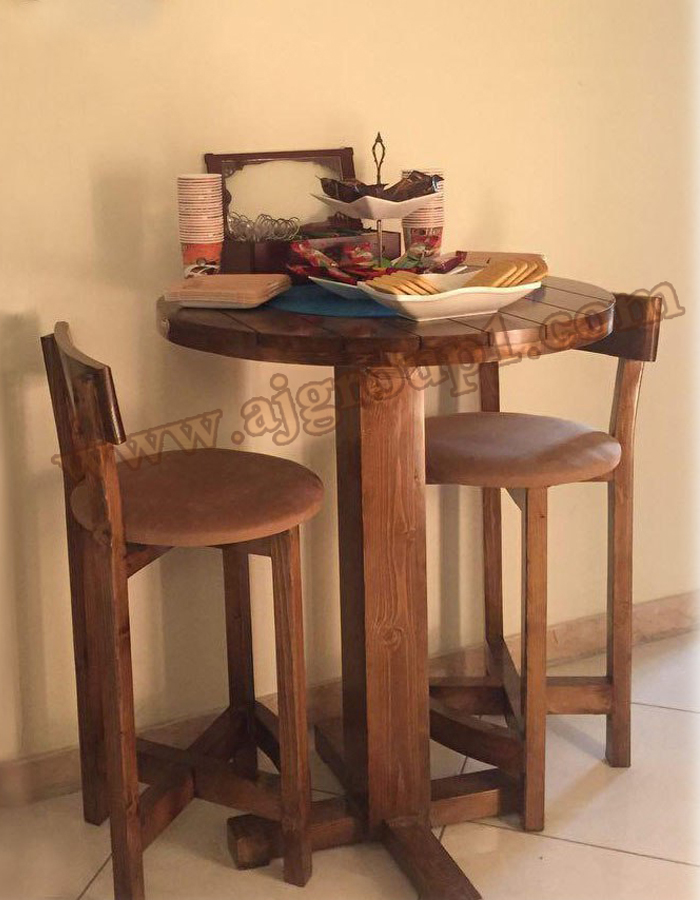 میز و صندلی چوبی کمجا