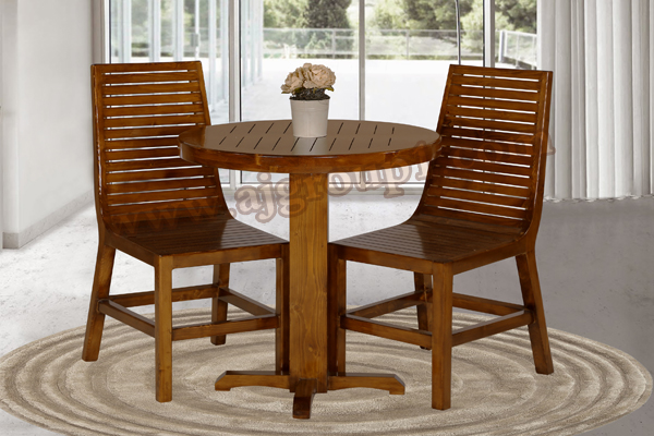 میز و صندلی چوبی کرکره ای